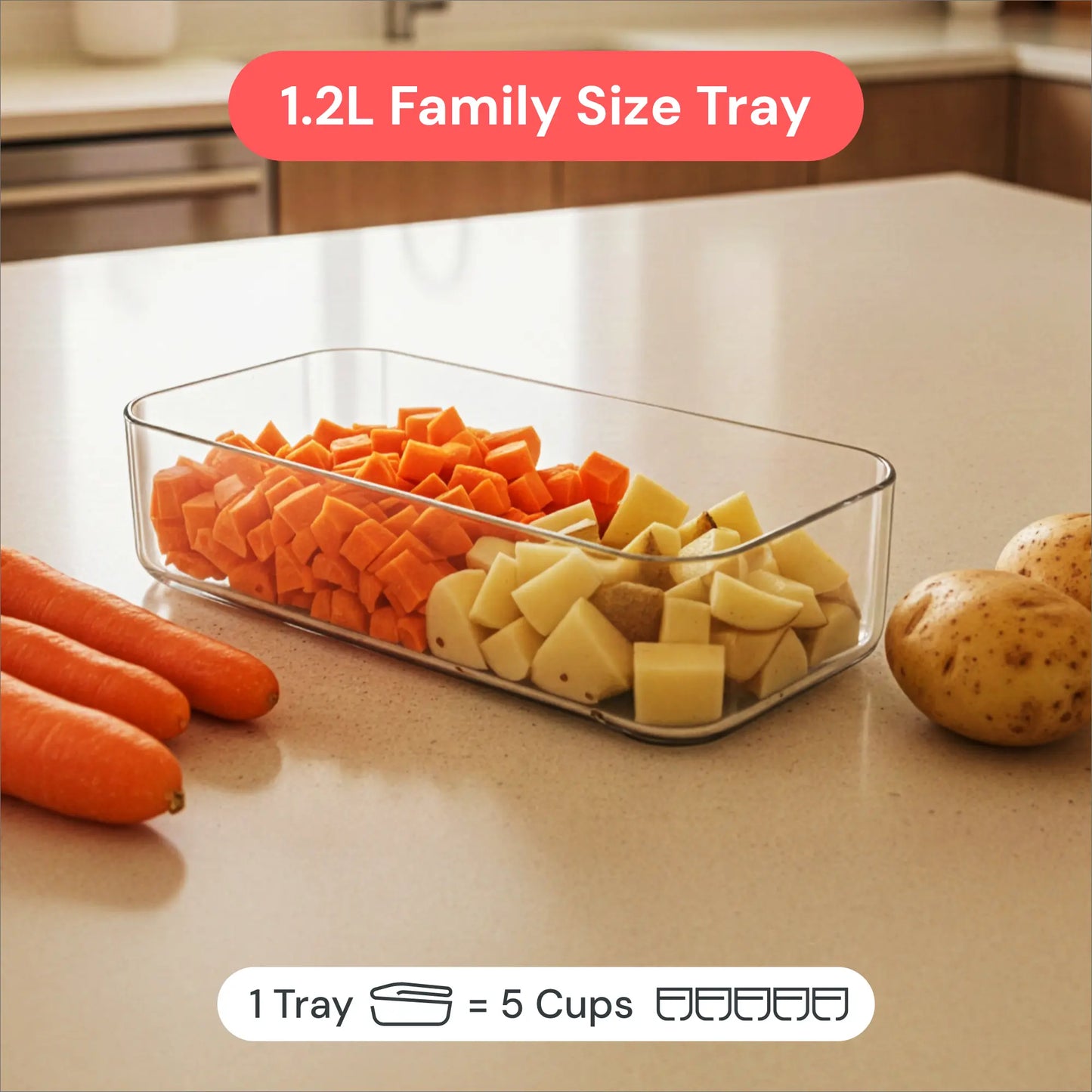 Fullstar Daily Vegetable Chopper – Veggie Chopper, Onion Potato Food Chopper & Slicer with Container, Kitchen Gadgets for Easy Prep