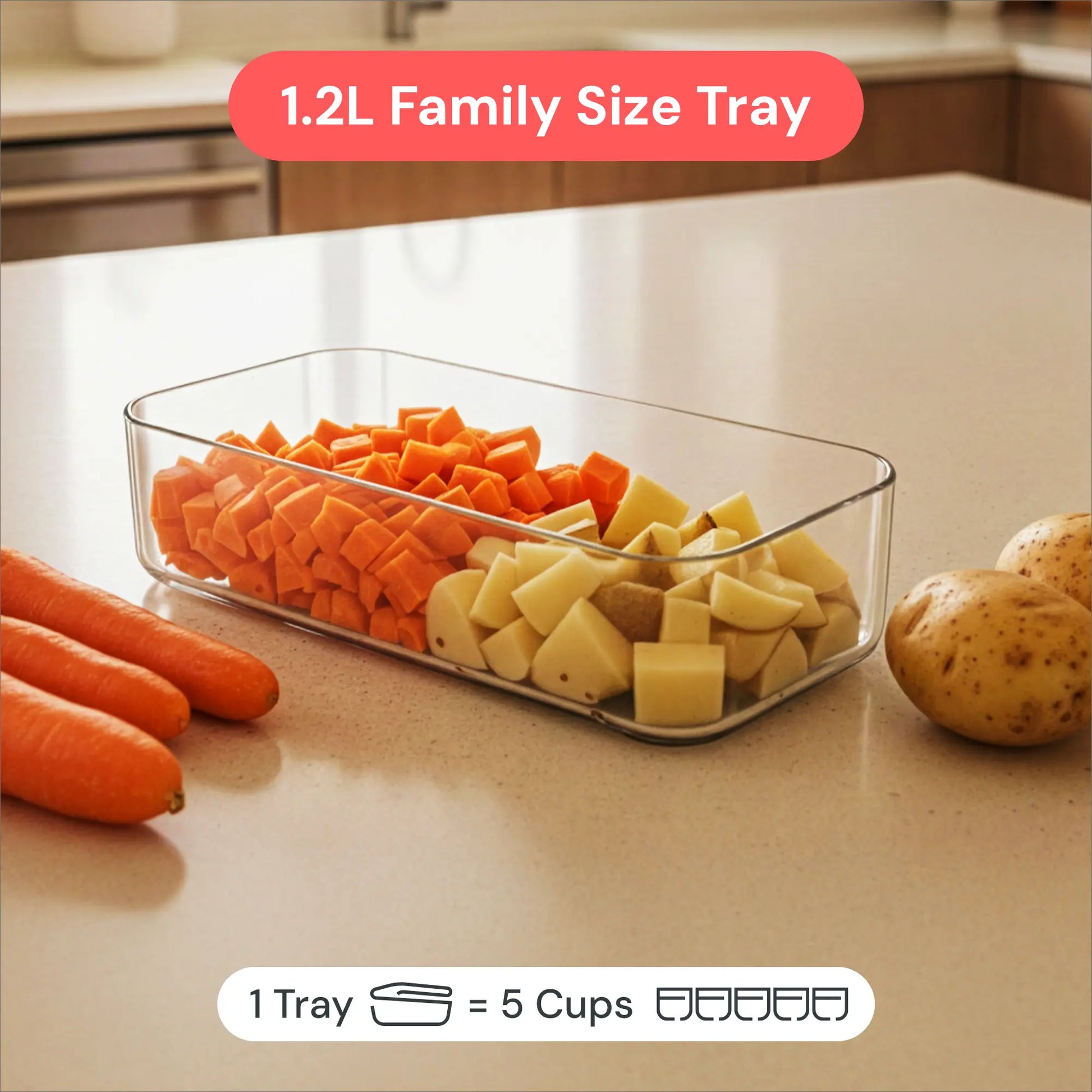 Fullstar Daily Vegetable Chopper – Veggie Chopper, Onion Potato Food Chopper & Slicer with Container, Kitchen Gadgets for Easy Prep